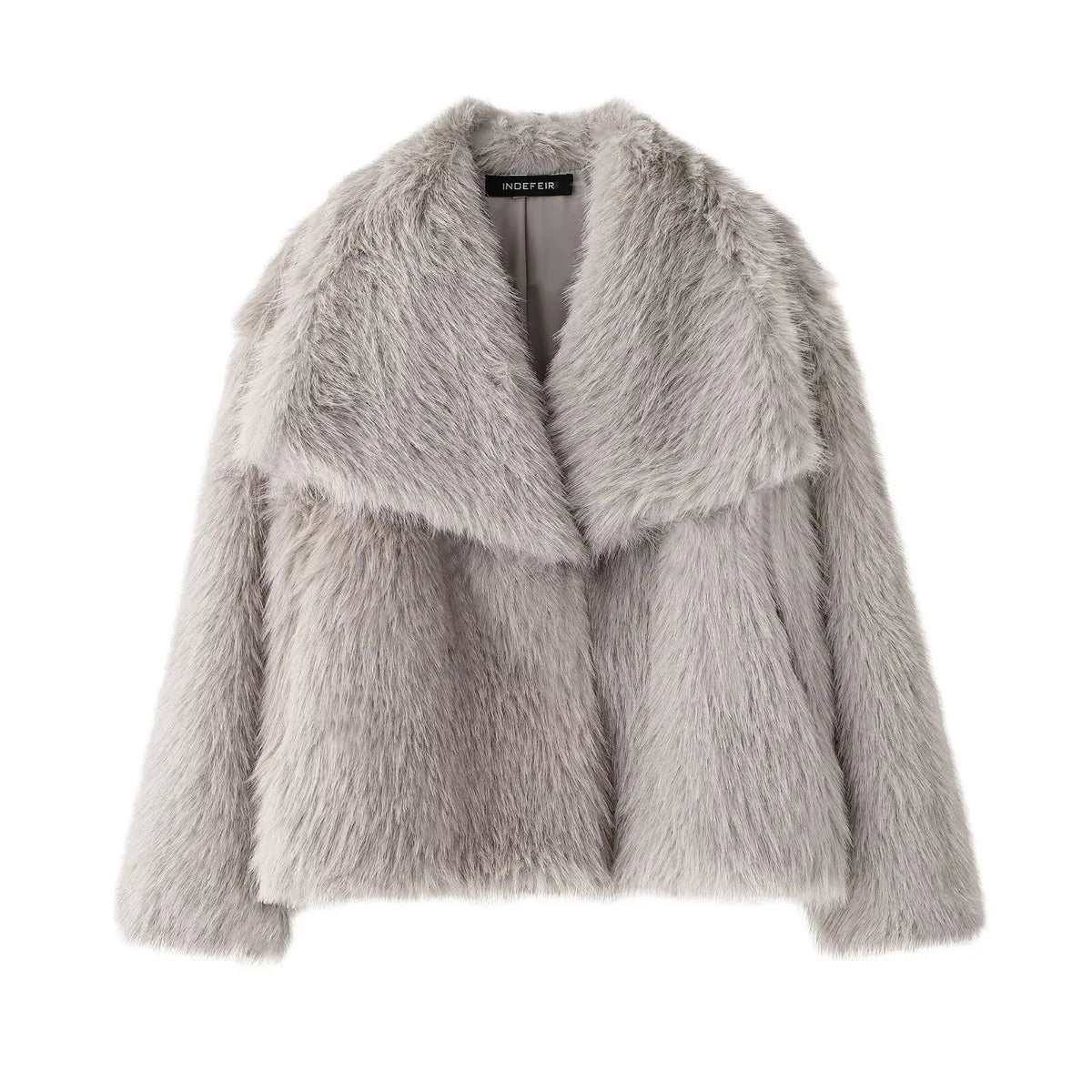 Chic Faux Fur Cropped Jacket